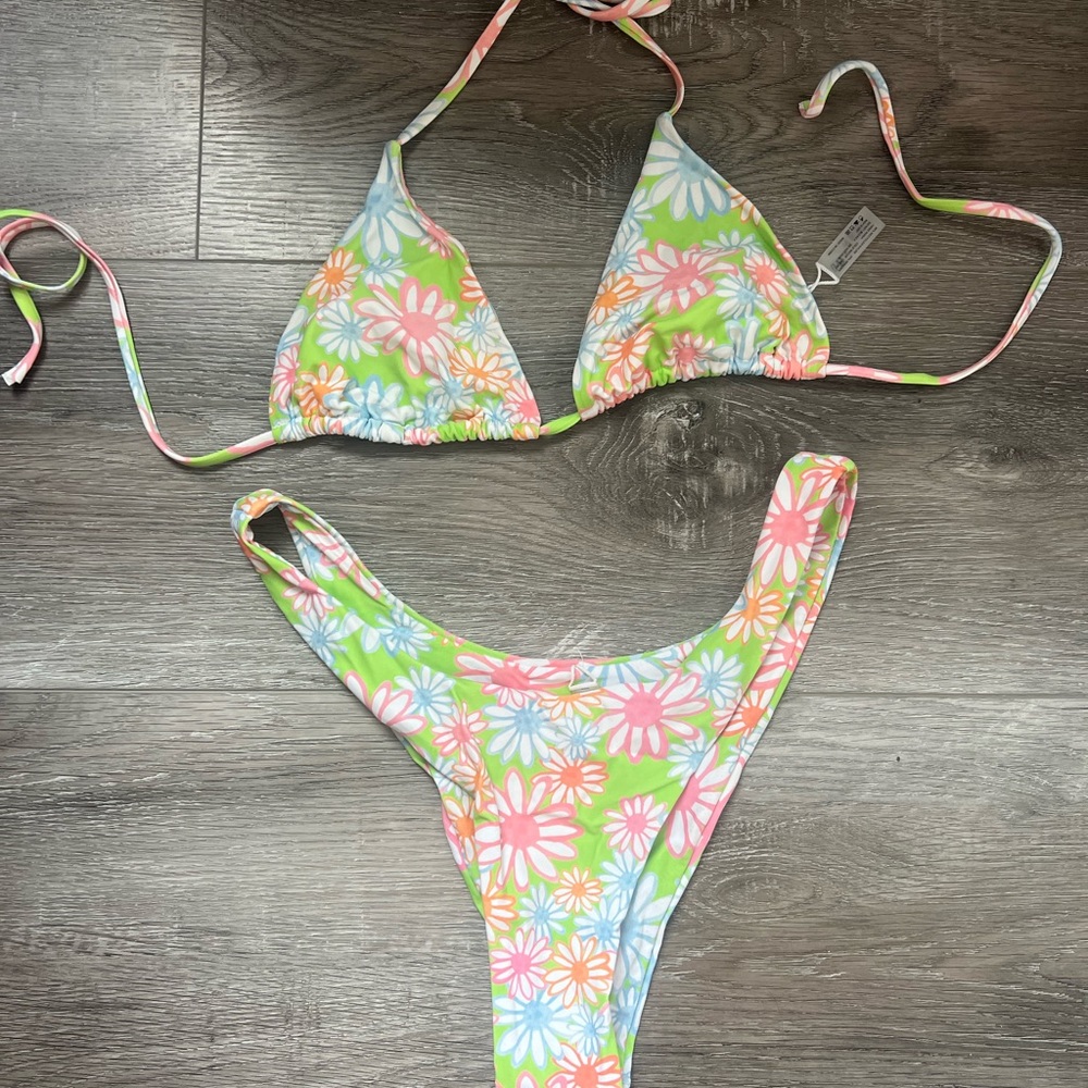 Grey Bandit x Ana stowell triangle Bikini set